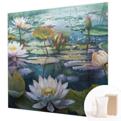 Fotovæg med motiv af damblomster
