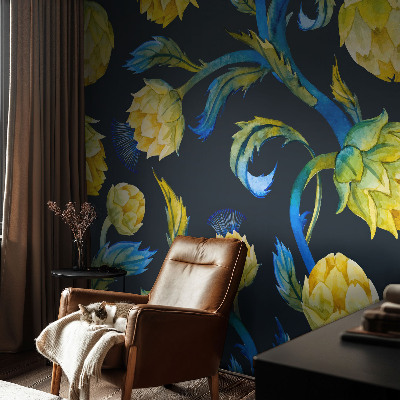 Vintage tapet med vintage‑inspireret mønster