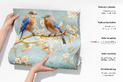 Mønstret tapet med et dekorativt mønster