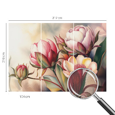 Tapet med mønster i klassisk design til vægdekoration