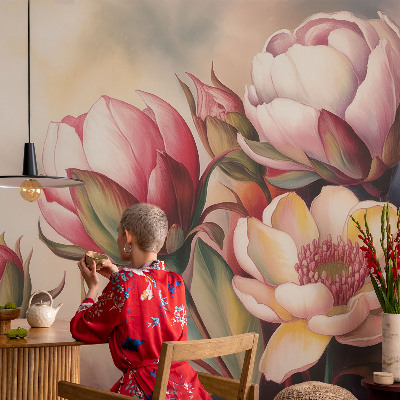 Tapet med mønster i klassisk design til vægdekoration