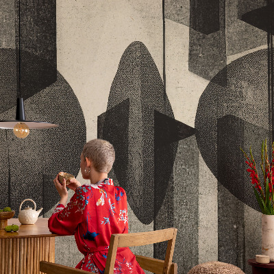 Tapet til køkken i holdbart materiale og enkelt design til køkkenvægge