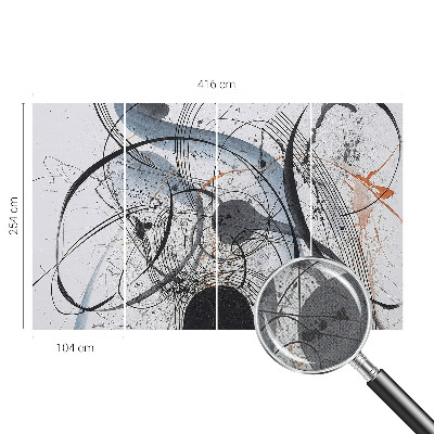 43D tapet med 3D-effekt