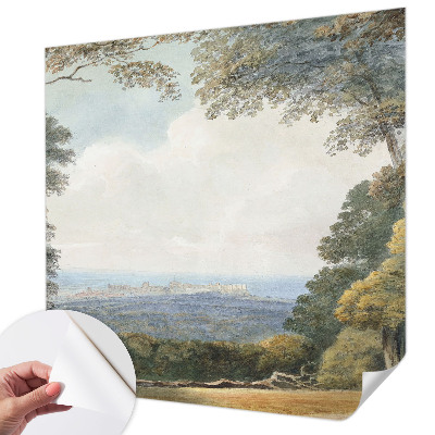 Mønstret tapet med gentaget mønster i klassisk design