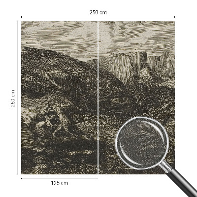 59D tapet med 3D-effekt