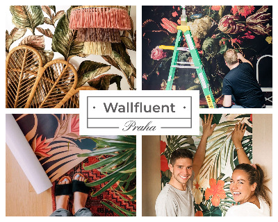 Tapet med mønster i forskellige designs og farver til vægdekoration