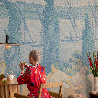 Retro tapet i retrodesign til vægge