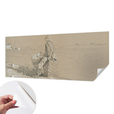 Mønstret tapet med grafisk mønster i klassisk design