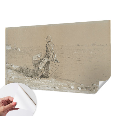 Mønstret tapet med grafisk mønster i klassisk design