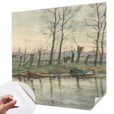 Vintage tapet med retroinspireret mønster i vintagestil