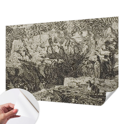 Tapet til børneværelse med børnevenligt mønster og nem at sætte op