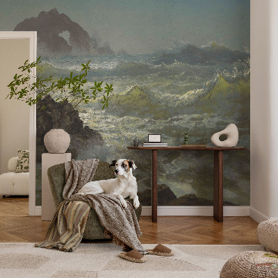 Billedtapet med motiv af fotorealistisk landskab