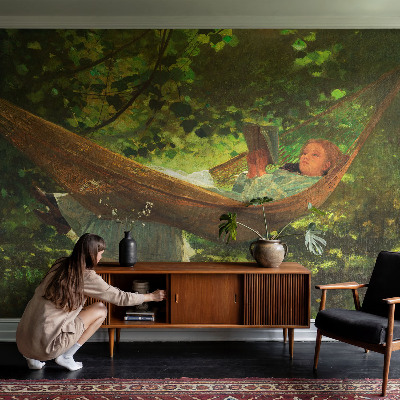 Mønstret tapet i flere farver og designs til vægge