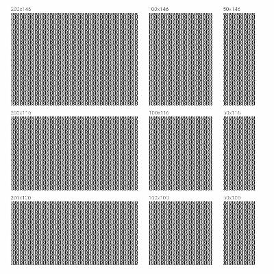 Mælkehvid vinduesfolie med motiv Zigzag-mønster