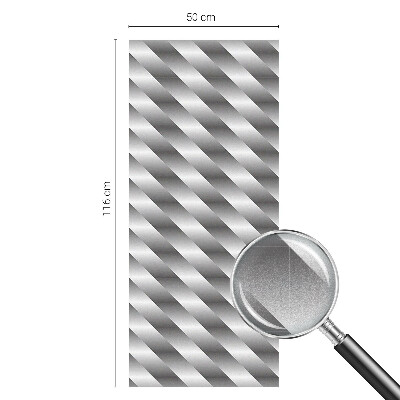 Vinduesfolie mod indkig med glasmaleri Geometriske striber