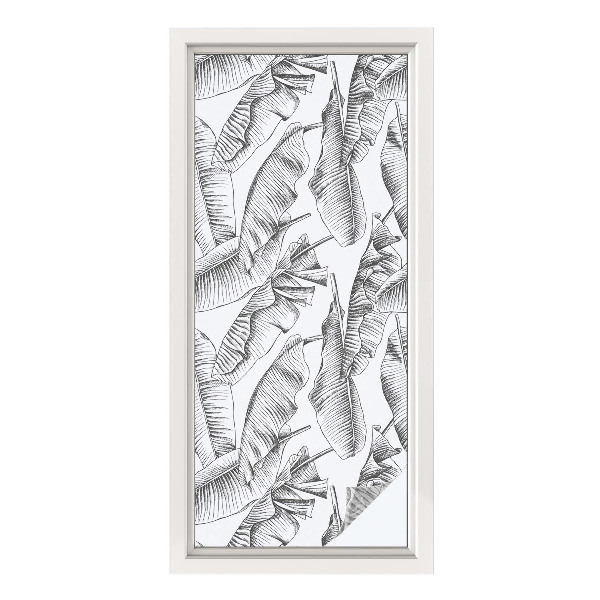 Vinduesfolie med mønster til afskærmning Tropiske blade