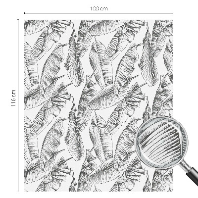 Vinduesfolie med mønster til afskærmning Tropiske blade