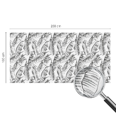 Vinduesfolie med mønster til afskærmning Tropiske blade