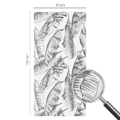 Vinduesfolie med mønster til afskærmning Tropiske blade