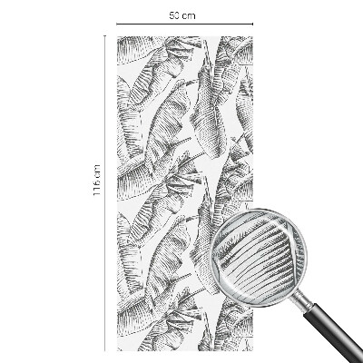 Vinduesfolie med mønster til afskærmning Tropiske blade