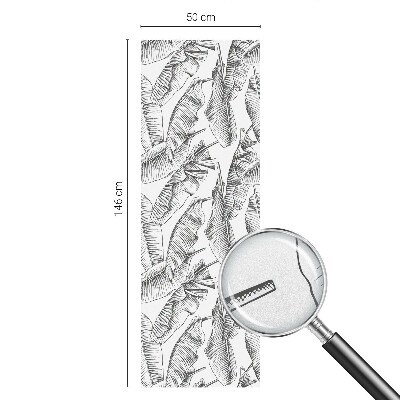 Vinduesfolie med mønster til afskærmning Tropiske blade