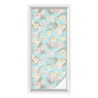 Selvklæbende vinduesfolie Tropisk mønster