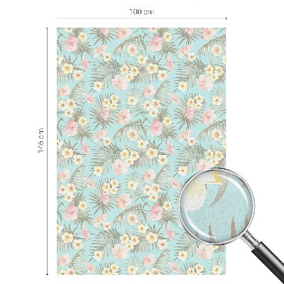 Selvklæbende vinduesfolie Tropisk mønster