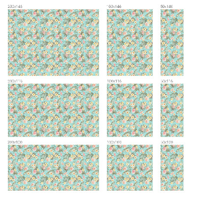 Selvklæbende vinduesfolie Tropisk mønster