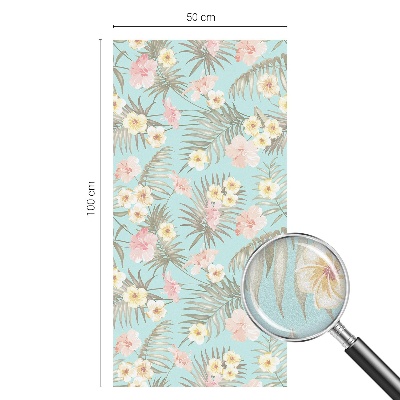 Selvklæbende vinduesfolie Tropisk mønster