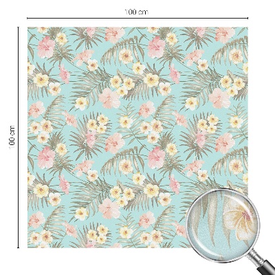 Selvklæbende vinduesfolie Tropisk mønster