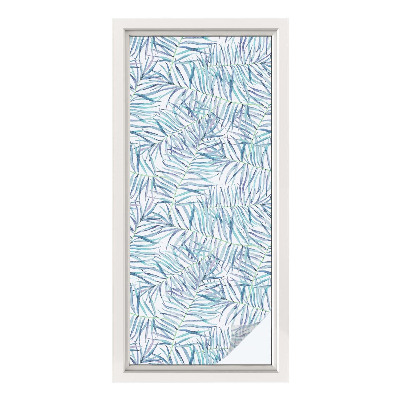 Dekorationsfolie til vindue mod indkig Botanisk mønster