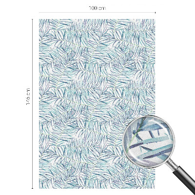 Dekorationsfolie til vindue mod indkig Botanisk mønster