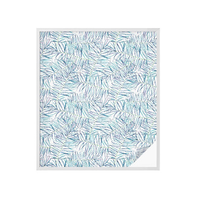 Dekorationsfolie til vindue mod indkig Botanisk mønster