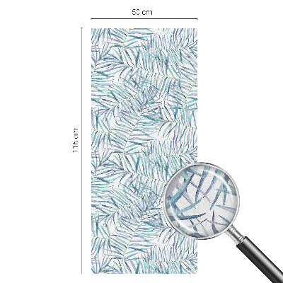 Dekorationsfolie til vindue mod indkig Botanisk mønster