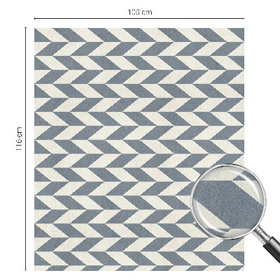 Vinduesfolie mod indkig med glasmaleri Geometrisk illusion