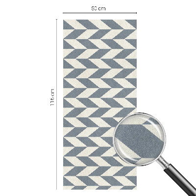 Vinduesfolie mod indkig med glasmaleri Geometrisk illusion