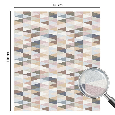 Vinduesfolie mod indkig med glasmaleri Pastelsymmetri