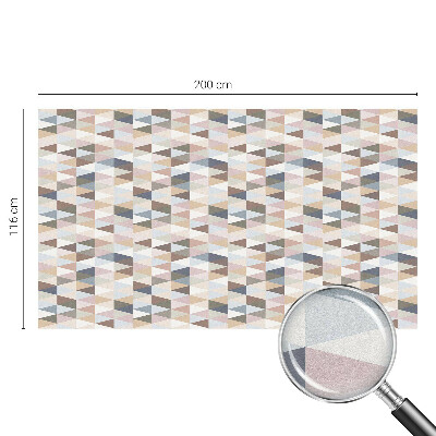 Vinduesfolie mod indkig med glasmaleri Pastelsymmetri