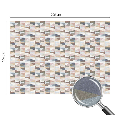 Vinduesfolie mod indkig med glasmaleri Pastelsymmetri