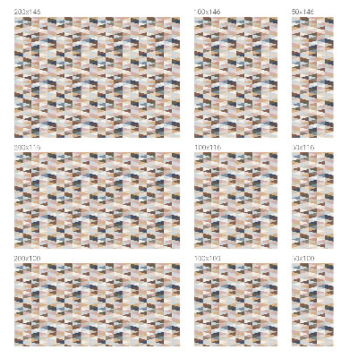 Vinduesfolie mod indkig med glasmaleri Pastelsymmetri