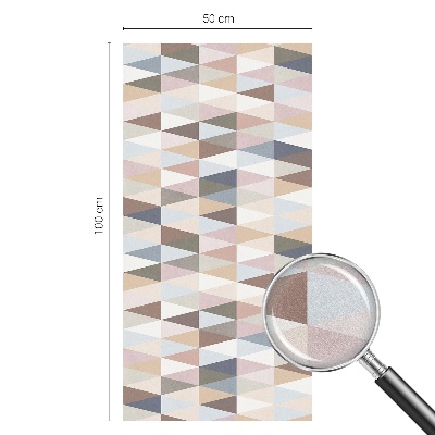 Vinduesfolie mod indkig med glasmaleri Pastelsymmetri