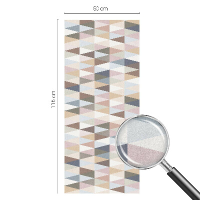 Vinduesfolie mod indkig med glasmaleri Pastelsymmetri