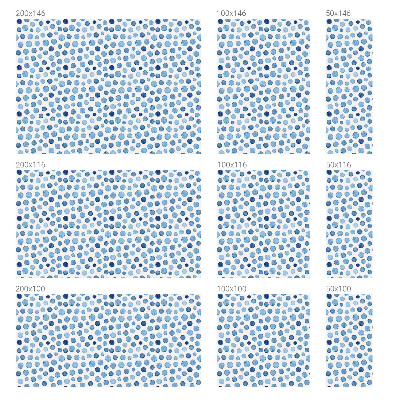 Vinduesfolie med mønster til afskærmning Akvarelprikker