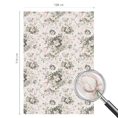 Dekorationsfolie til vindue mod indkig Blomsterskønhed