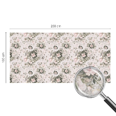 Dekorationsfolie til vindue mod indkig Blomsterskønhed