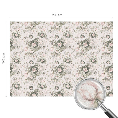 Dekorationsfolie til vindue mod indkig Blomsterskønhed