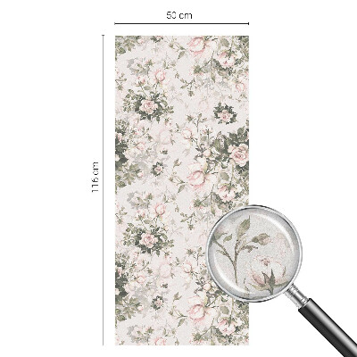 Dekorationsfolie til vindue mod indkig Blomsterskønhed