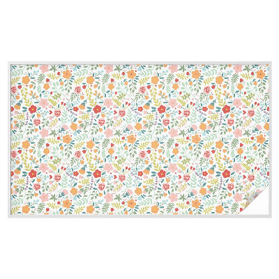 Selvklæbende vinduesfolie Blomstermønster