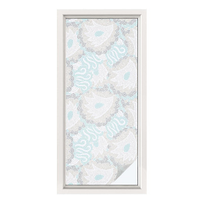 Vinduesfolie mod indkig med glasmaleri Delikate fjer