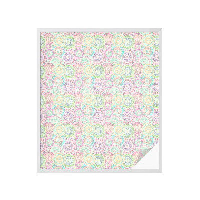 Dekorationsfolie til vindue mod indkig Farverige mandalaer